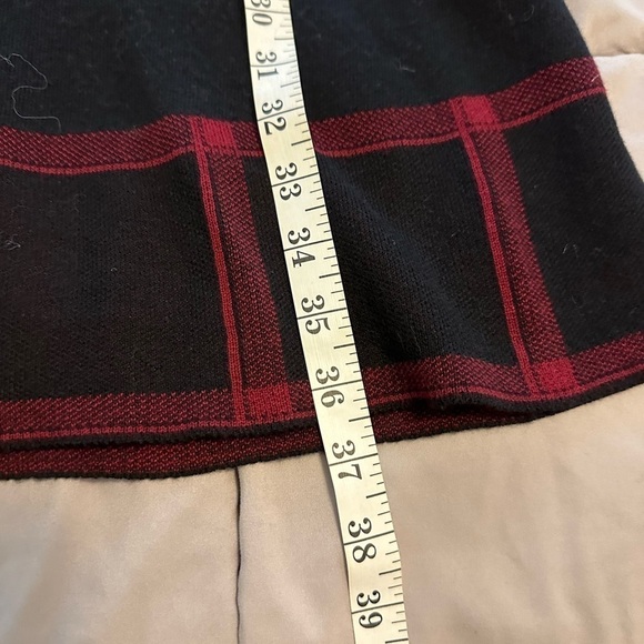 NWT Cynthia Rowley Black Sweater Dress Large Red Accents - Picture 7 of 7